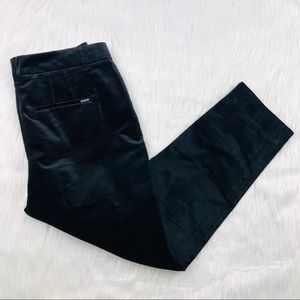 WHBM White House Black Market The Slim Black Velvet Pants